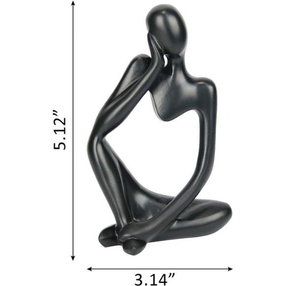 Resin Statue Thinker Style Decoration Abstract Sculptures Collectible Figurines - Picture 2 of 6